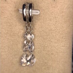 Ryze Party .925 Elegant Sterling Silver Hoop Earrings